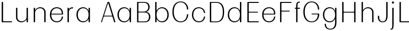 Lunera font