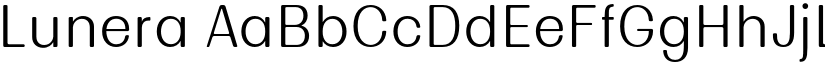 Lunera font