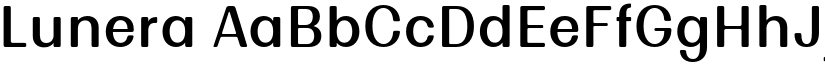 Lunera font