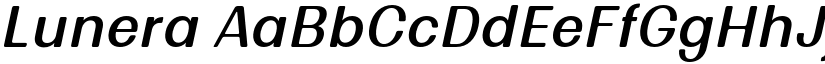 Lunera font