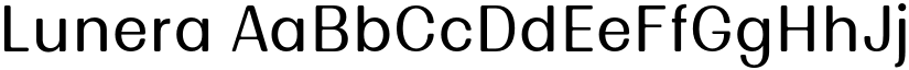 Lunera font