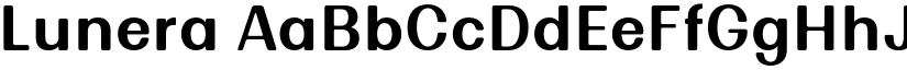 Lunera font