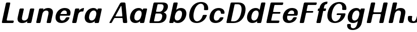 Lunera font