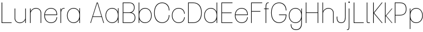 Lunera font