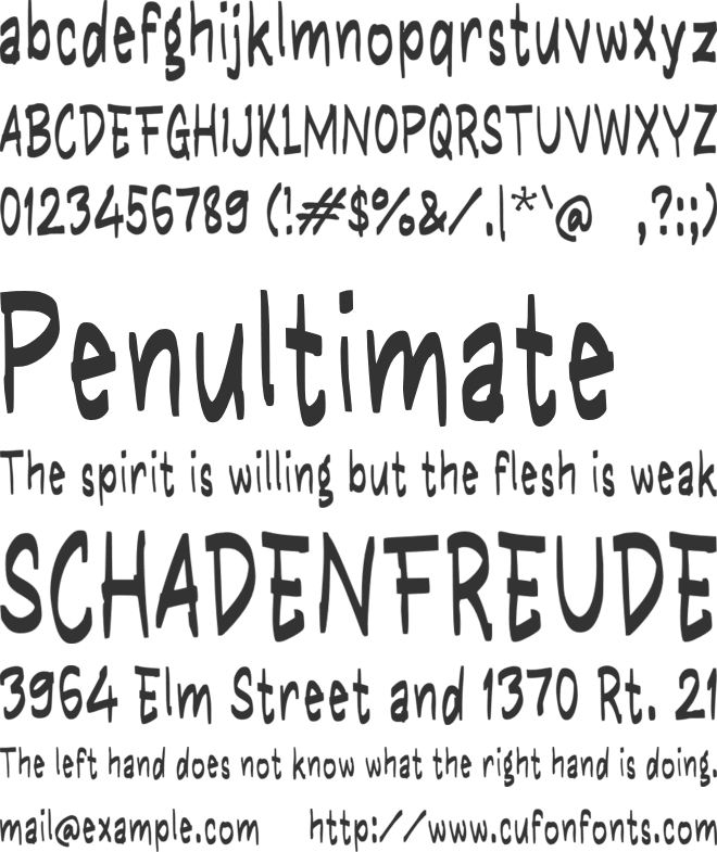 Vitosea font preview