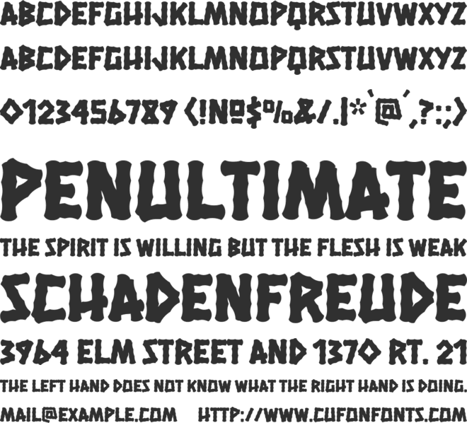Hanalei Fill font preview