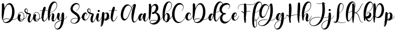 Dorothy Script font