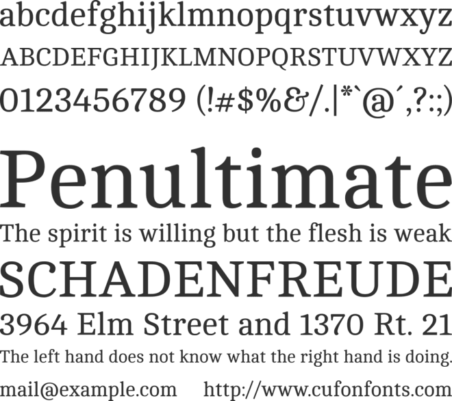 Cambo font preview
