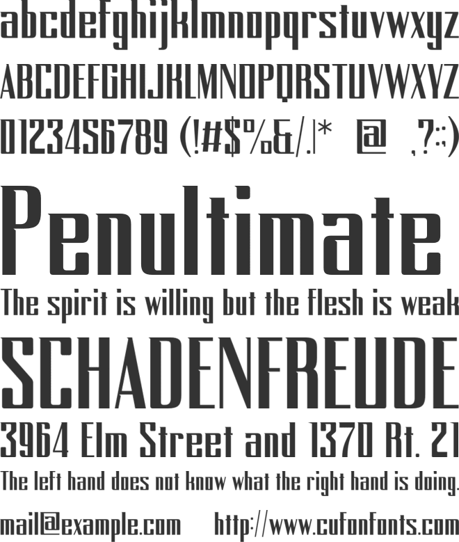 Alchemio font preview