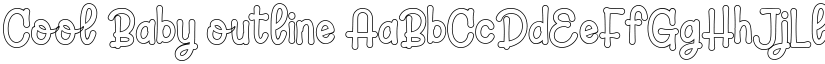 Cool Baby outline font