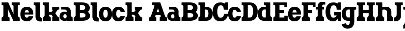 NelkaBlock font