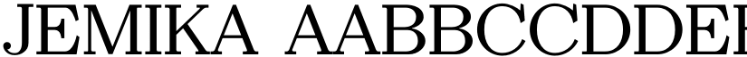 Jemika font