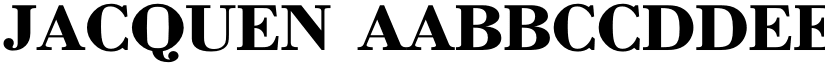 Jacquen font