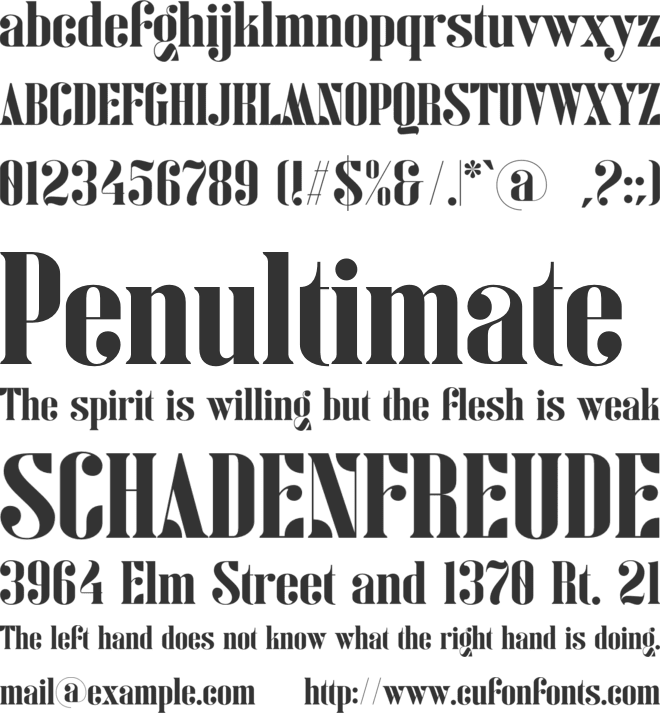 Gilkist font preview