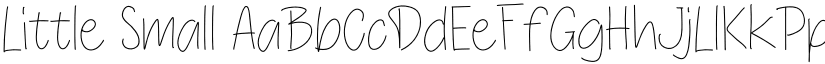 Little Small font