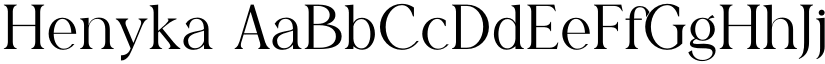 Henyka font
