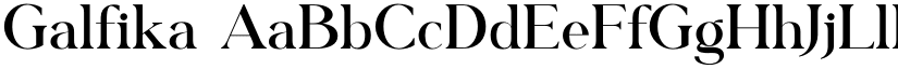 Galfika font