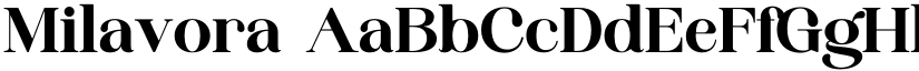 Milavora font