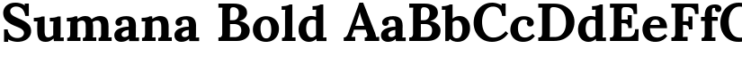 Sumana Bold font