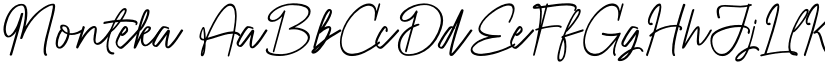 Monteka font