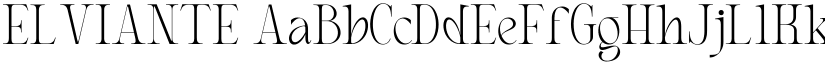 ELVIANTE font