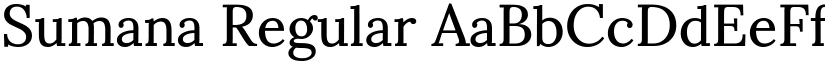 Sumana Regular font