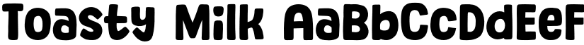 Toasty Milk font