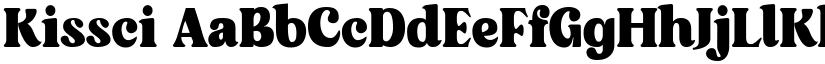 Kissci font