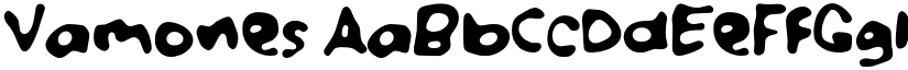 Vamones font