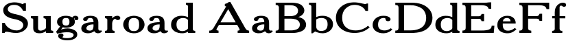 Sugaroad font