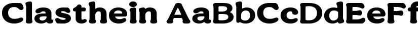Clasthein font