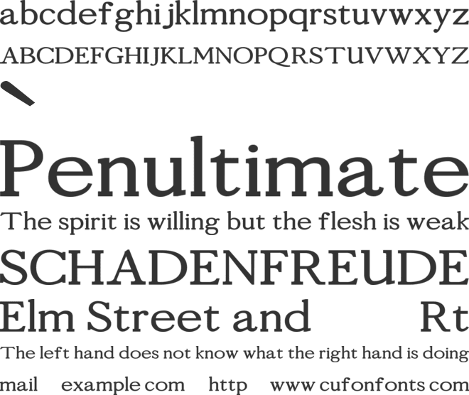 Vegalina font preview