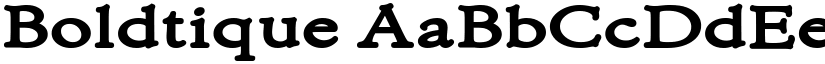 Boldtique font