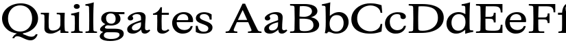 Quilgates font