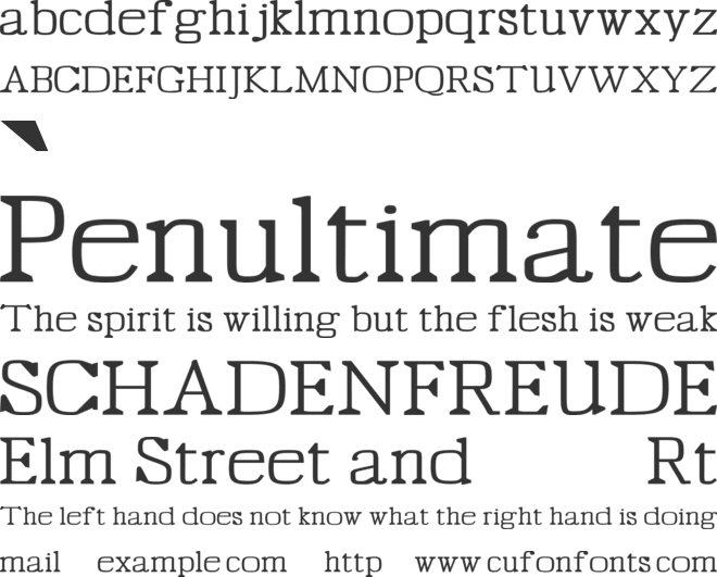 Handcraften font preview