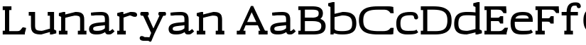 Lunaryan font