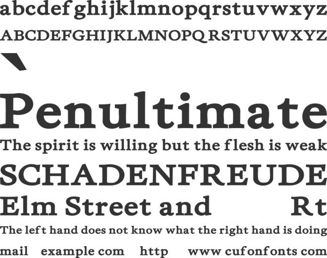 Veracotta font preview