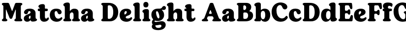 Matcha Delight font