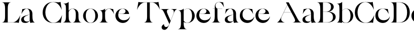 La Chore Typeface font
