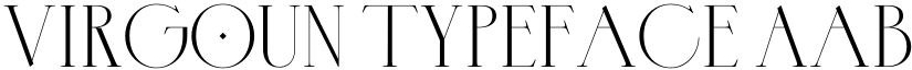 Virgoun Typeface font