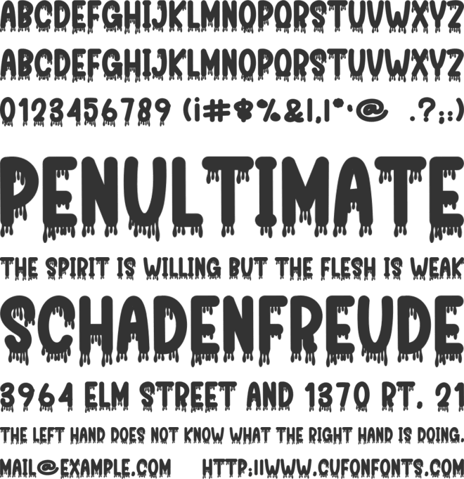 Nigth Aura font preview