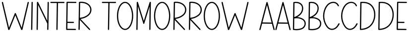 Winter Tomorrow font