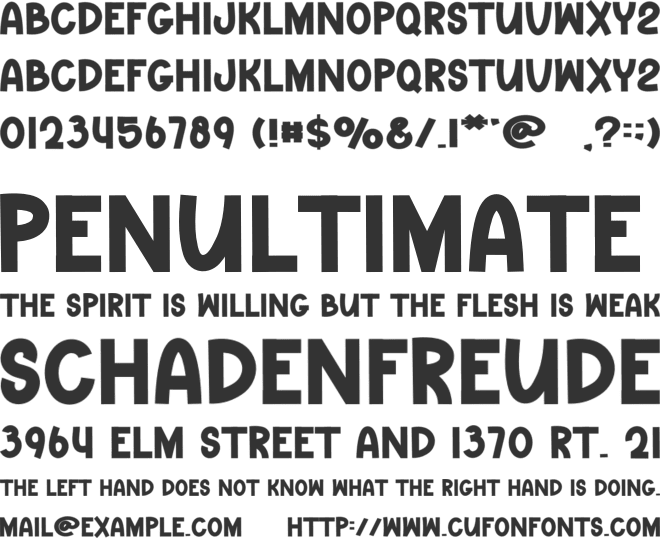 Winter Space font preview