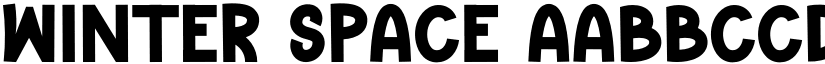 Winter Space font