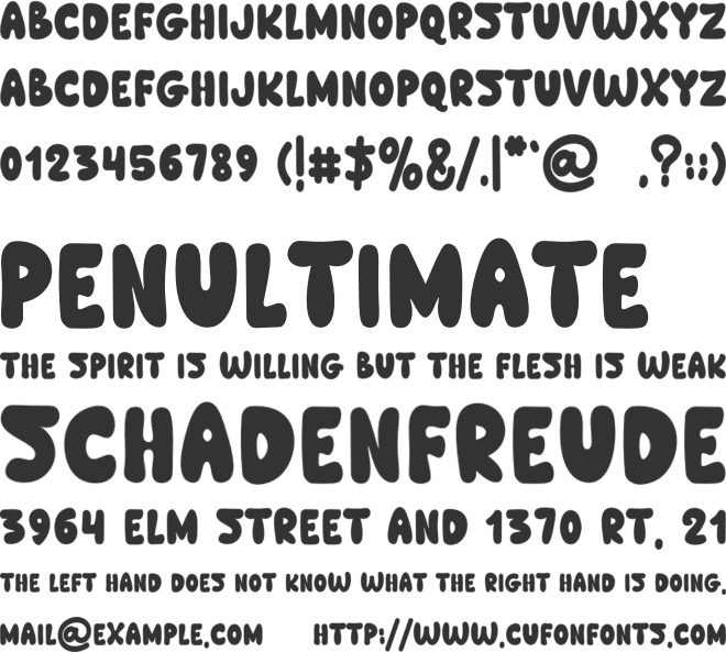 Bubble Beauty font preview