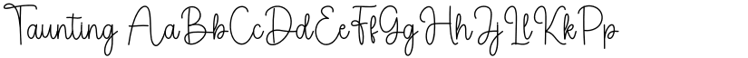 Taunting font