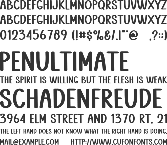 Grandma Beauty font preview