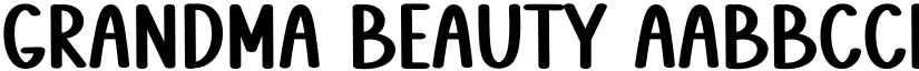 Grandma Beauty font