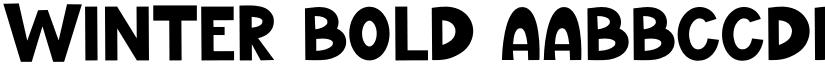 Winter Bold font