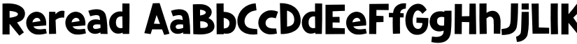 Reread font